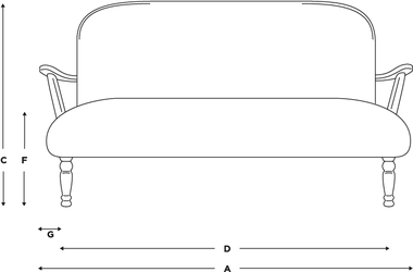 Κομψό λινό παλαιό Loveseat 2 καναπές καθιστικών Seater με την ξύλινη λαβή 0
