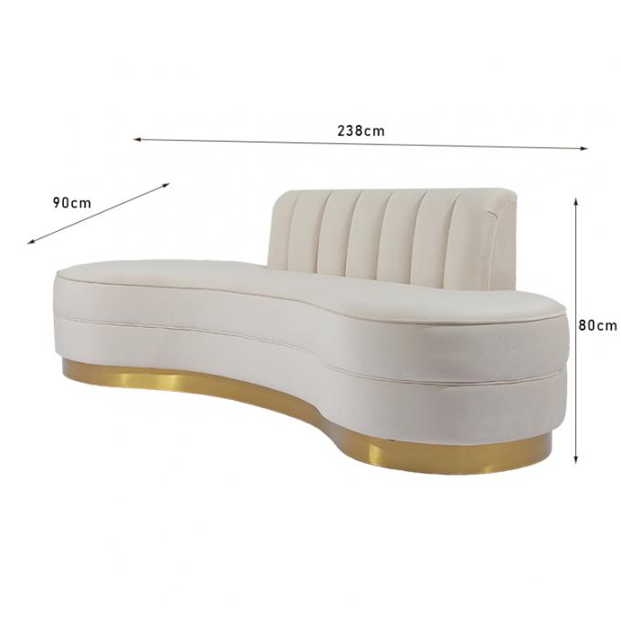 Σύγχρονος καναπές 238cm καθιστικών επίπλων ύφους πλάτος 0