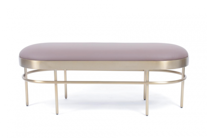 Nordic Light Luxury Leisure Bench (Σκανδιναβικό ελαφρύ πολυτελές παγκάκι αναψυχής) 1