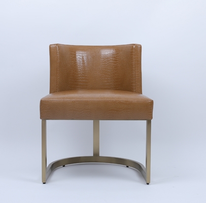 Αγορά Πολυτελές ξενοδοχείο Metal Golden Leather Σαλόνι Αναψυχής Καρέκλα τραπεζαρίας ηλεκτρονική κατασκευή