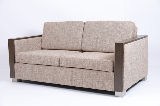 Αγορά Προσαρμοσμένος καναπές Loveseats καθιστικών που κτενίζει το ξύλινο ύφασμα πλαισίων ηλεκτρονική κατασκευή