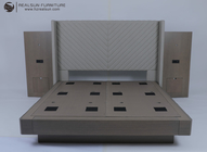 Modern King Bed With Headboard Hotel Bedroom Furniture Sets
