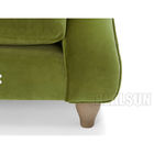 Upholstered Furniture Wood Recliner Living Room Sofa Linen Fabric Luxurious Banquet Couch