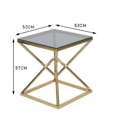 Αγορά σύγχρονα 0.47cbm ανοξείδωτο 50x50cm και τραπεζάκι σαλονιού γυαλιού ηλεκτρονική κατασκευή