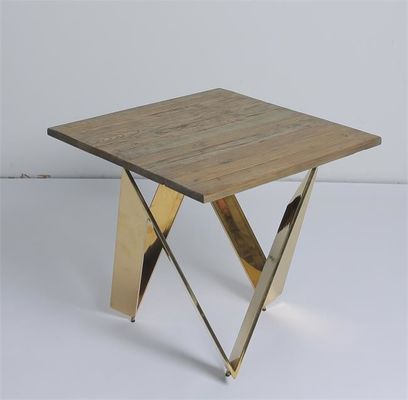 Αγορά τραπεζάκι σαλονιού Χ καθιστικών 60x60x60cm που διαμορφώνεται με το πόδι ορείχαλκου ηλεκτρονική κατασκευή