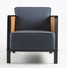 Hotel Furniture Thick Cushion Lounge Chair Armchair Metal Frame