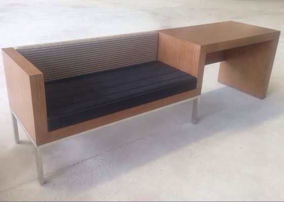 Καλή τιμή. Ξύλινη μονάδα γραφείων γραψίματος ξενοδοχείων με τον πάγκο αποσκευών, μονάδα γραφείων πλαισίων μετάλλων σε απευθείας σύνδεση