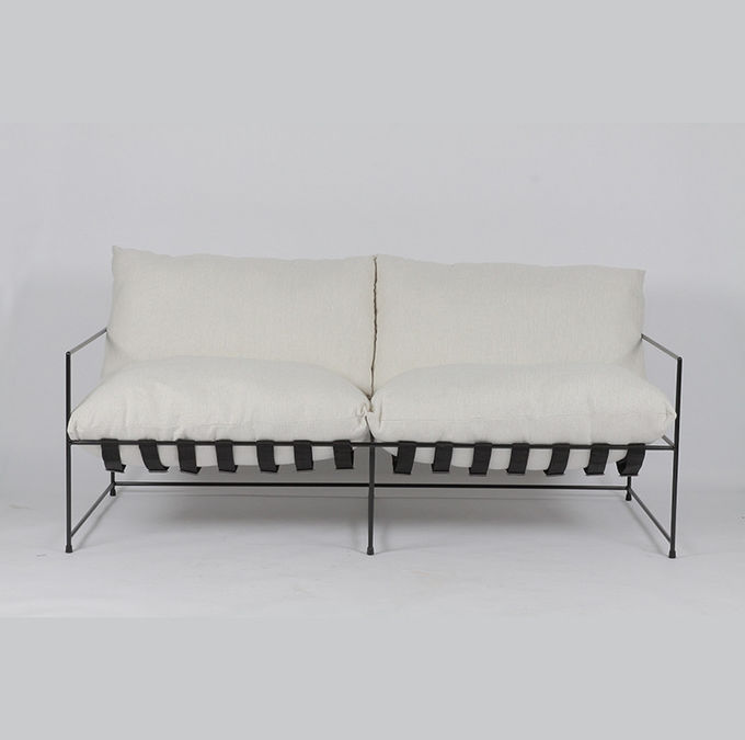 Οκνηρός καναπές Loveseat τέχνης σιδήρου τέχνης υφασμάτων για την ελαφριά πολυτέλεια ελεύθερου χρόνου ανάγνωσης 1